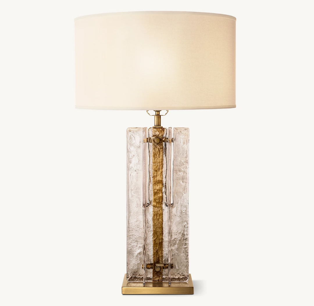 Sharon Smoke Glass Table Lamp