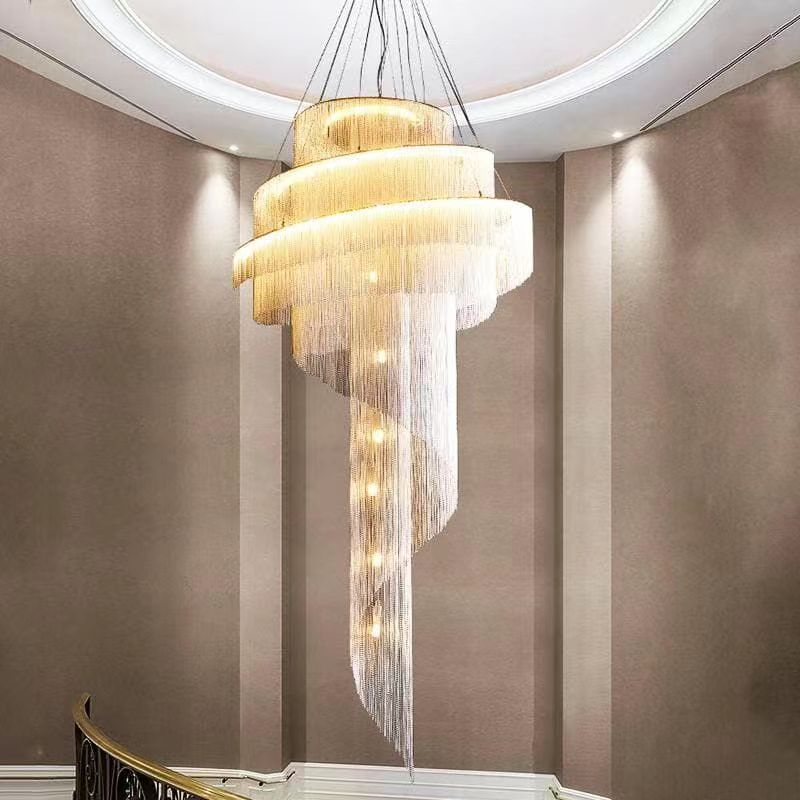 Aluminum Chain Chandelier