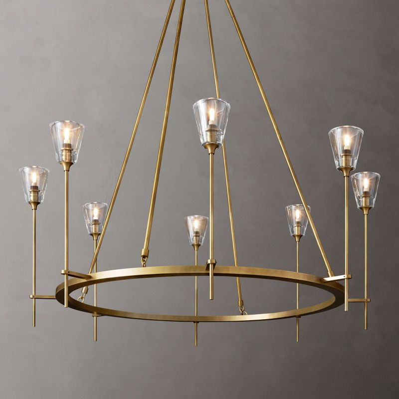 Amber Torch Chandelier