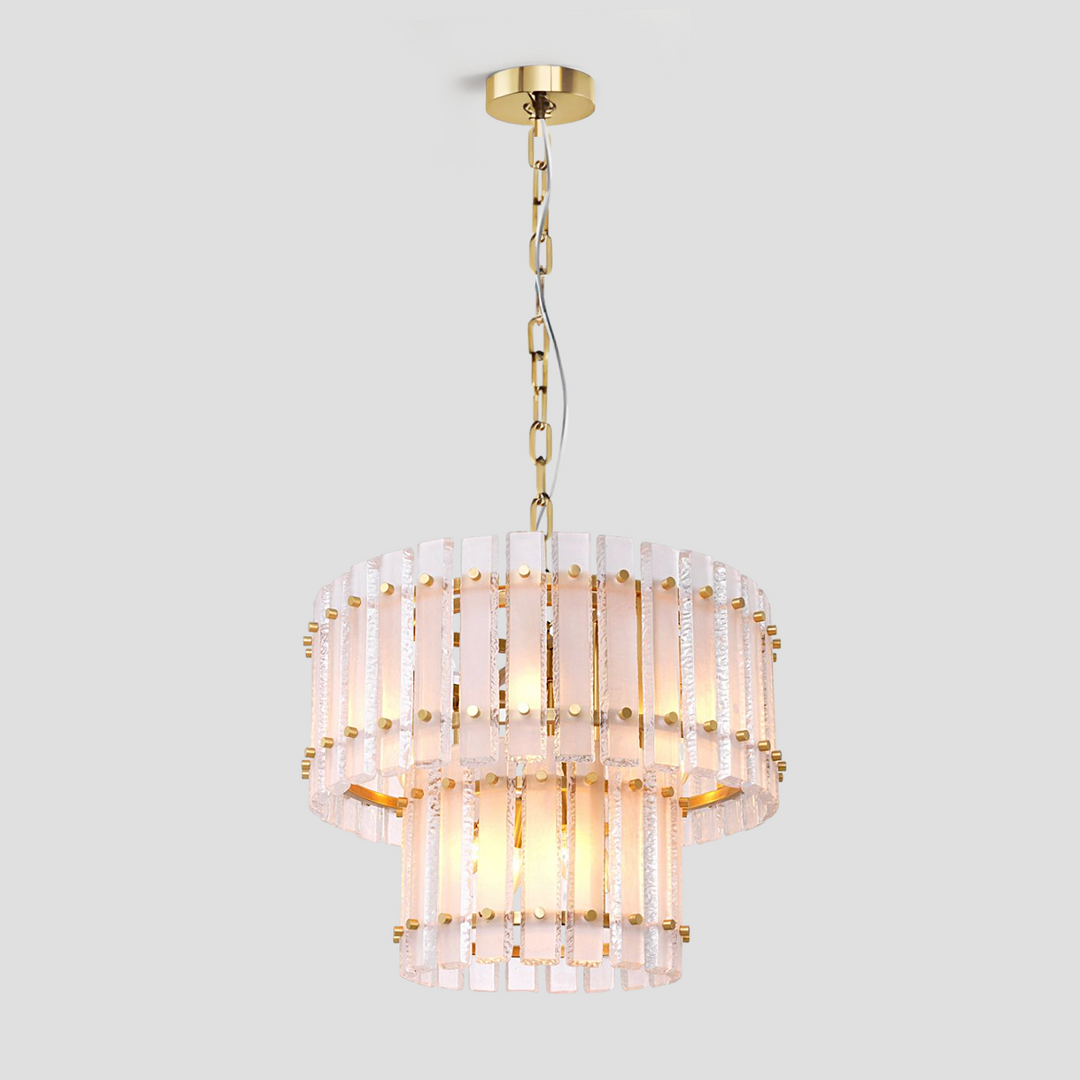 Mervice Classical Round Glass Chandelier