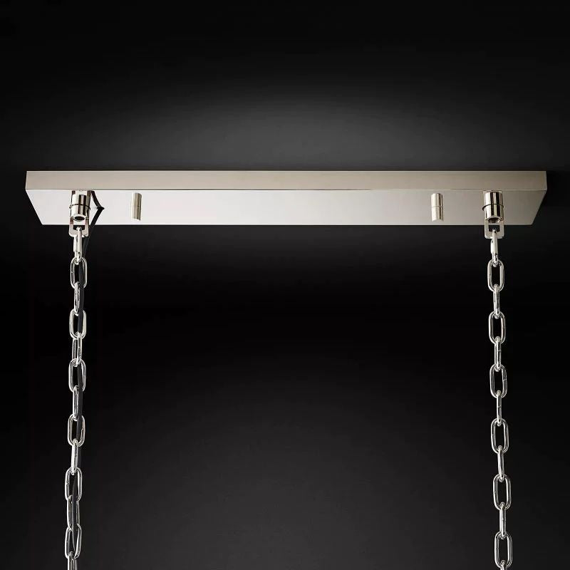 1920s Tedem Rectangular Dining Room Chandelier 72"