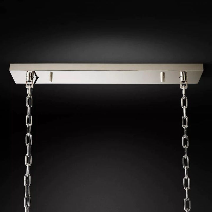 1920s Tedem Rectangular Dining Room Chandelier 72"