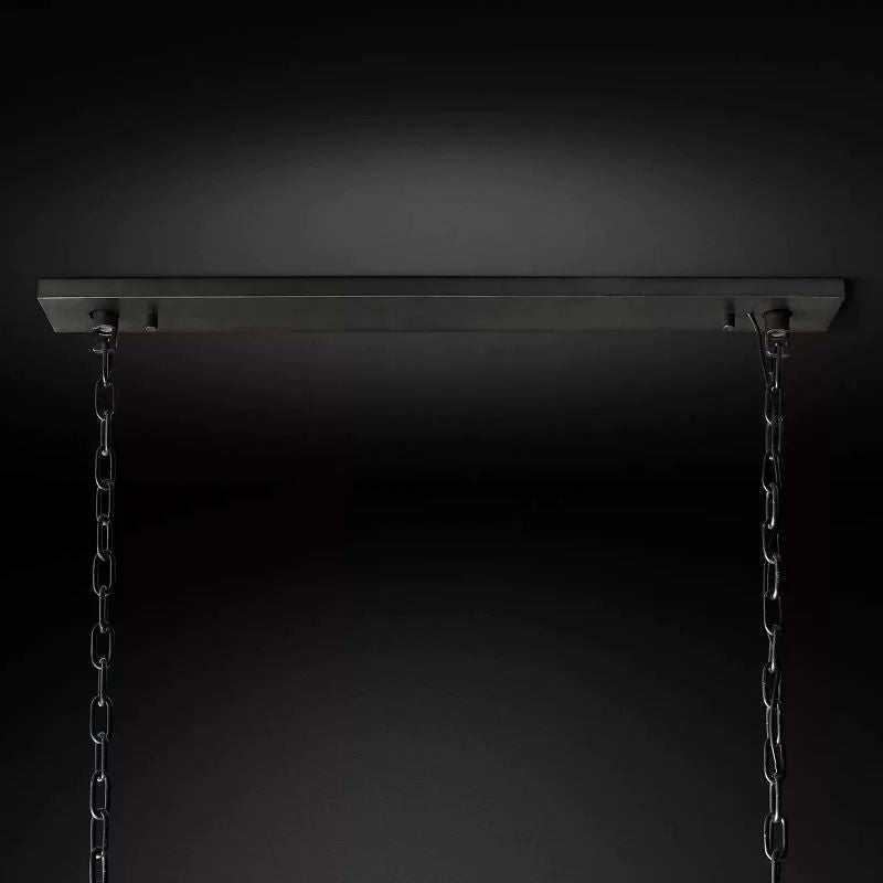 1920s Tedem Rectangular Dining Room Chandelier 59"