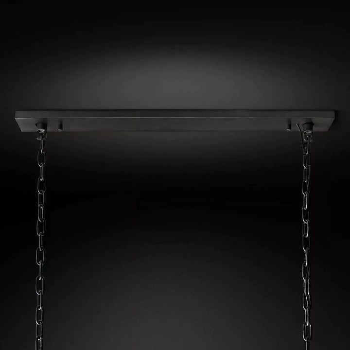 1920s Tedem Rectangular Dining Room Chandelier 59"