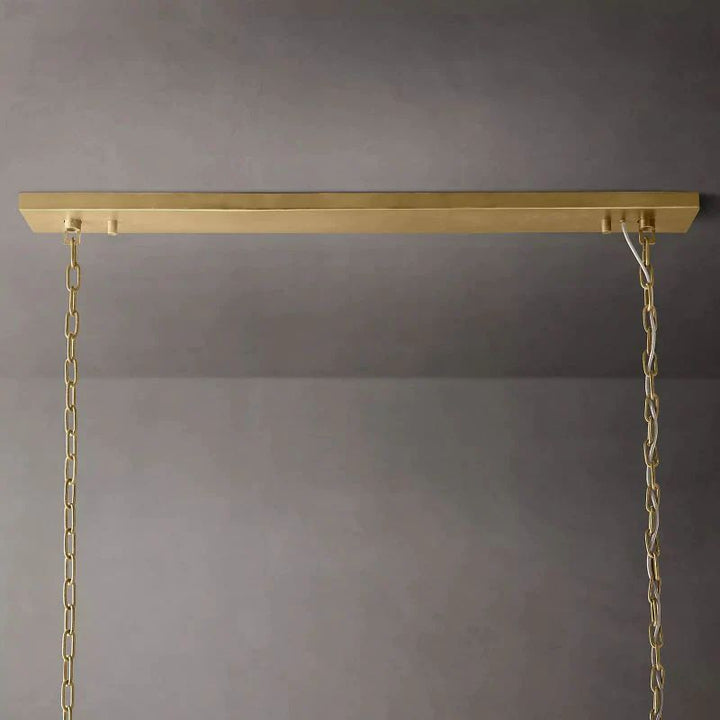 1920s Tedem Rectangular Dining Room Chandelier 72"