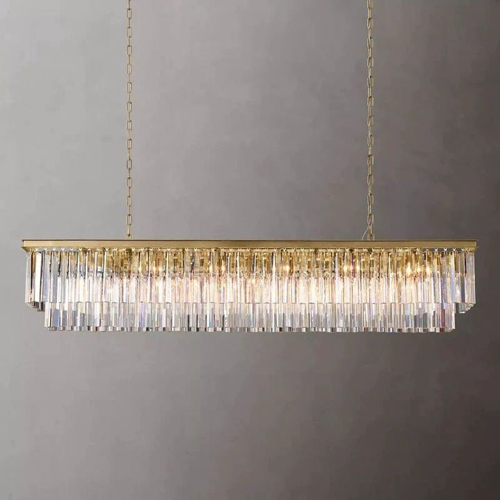 1920s Tedem Rectangular Dining Room Chandelier 72"