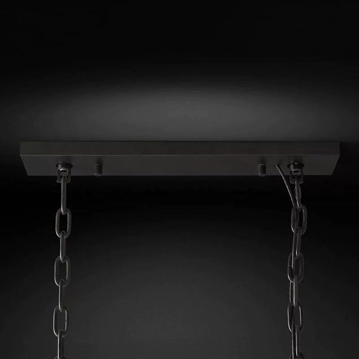 Harlou Crystal Rectangular Dining Room Chandelier 42"