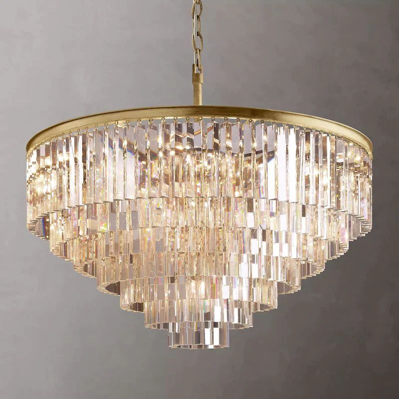 1920s Tedem Round Dining Room Chandelier 44"