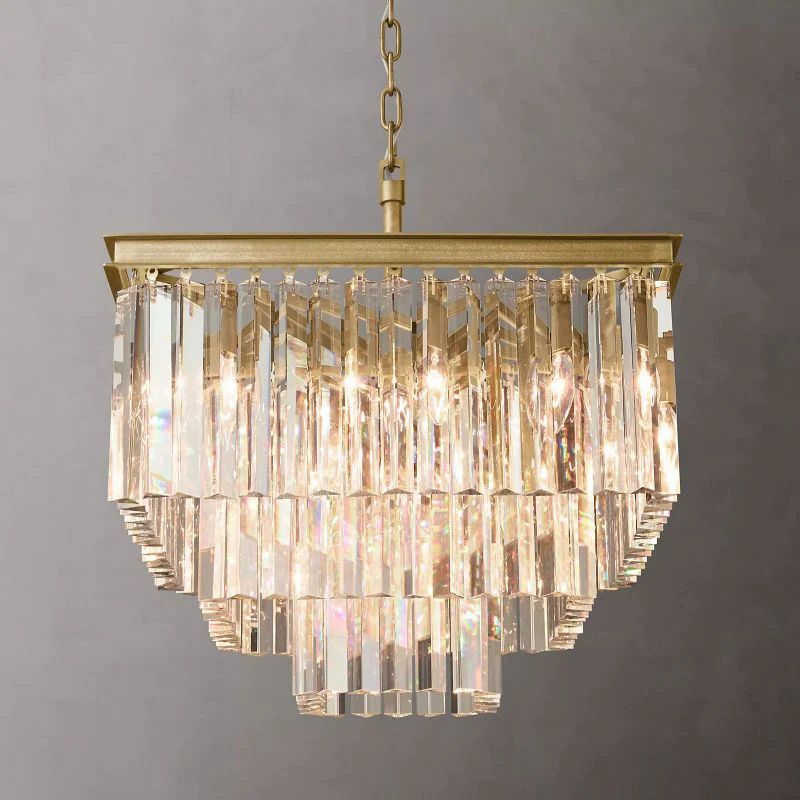 1920s Tedem Square Dining Room Chandelier 22"