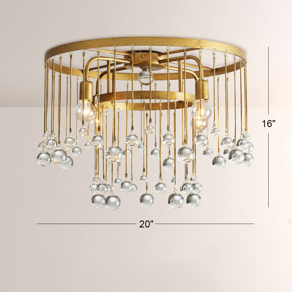 Hanson Glass Flushmount