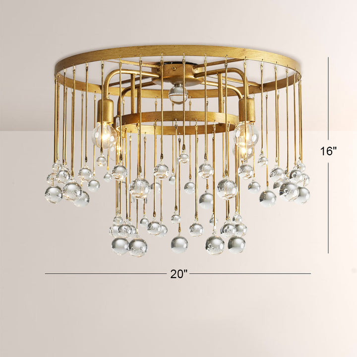 Hanson Glass Flushmount