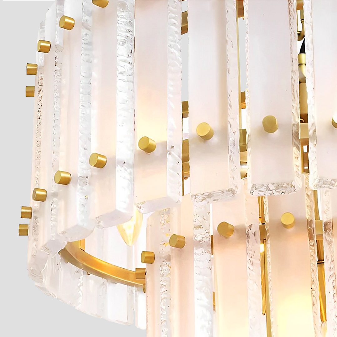 Mervice Classical Round Glass Chandelier