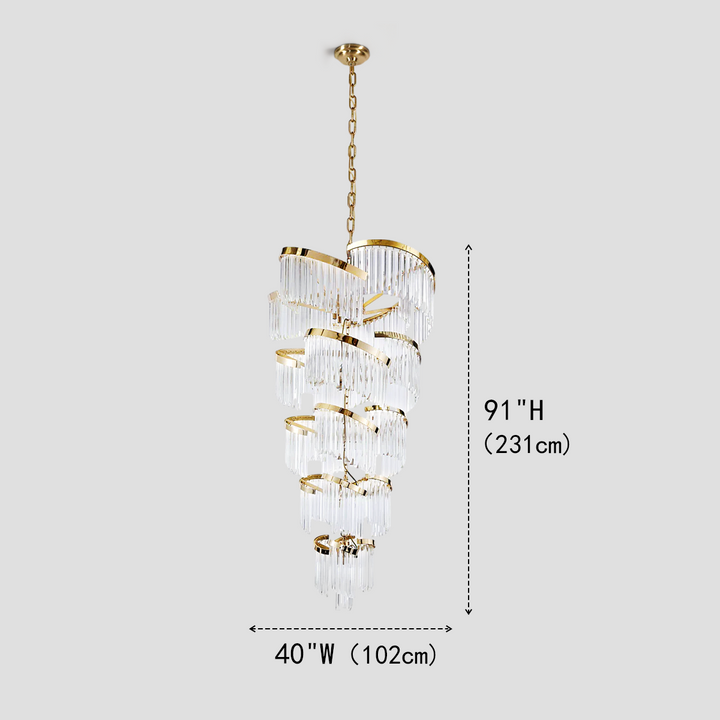 Galy Flow Crystal Chandelier