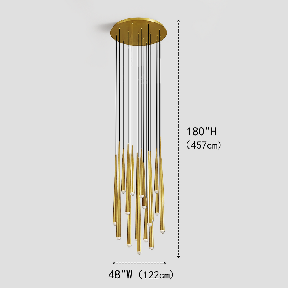 Aquite Round Tubular Pendant