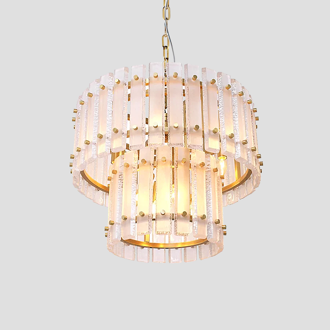 Mervice Classical Round Glass Chandelier