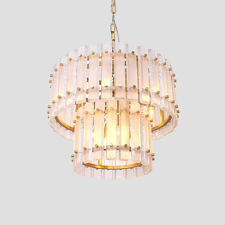 Mervice Classical Round Glass Chandelier