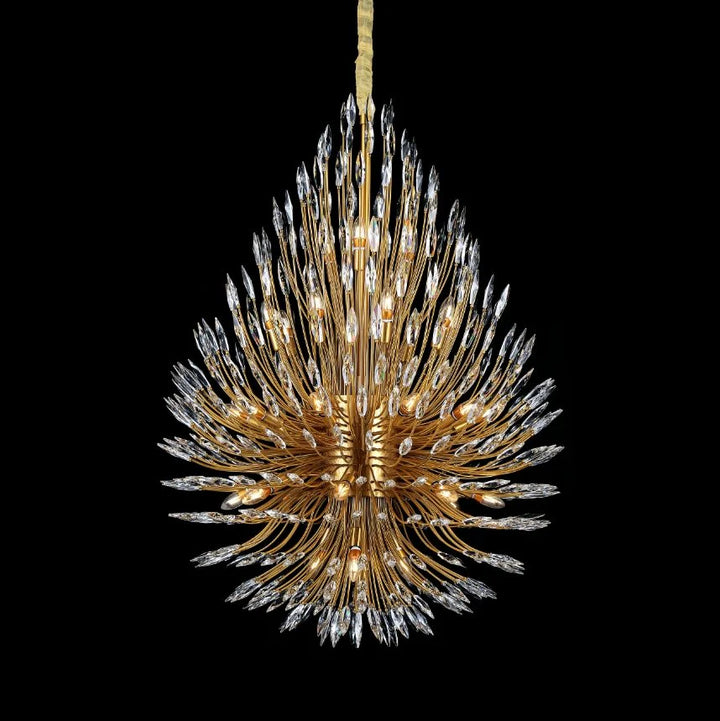 Levi Starburst Crystal Sputnik Chandelier 43"W