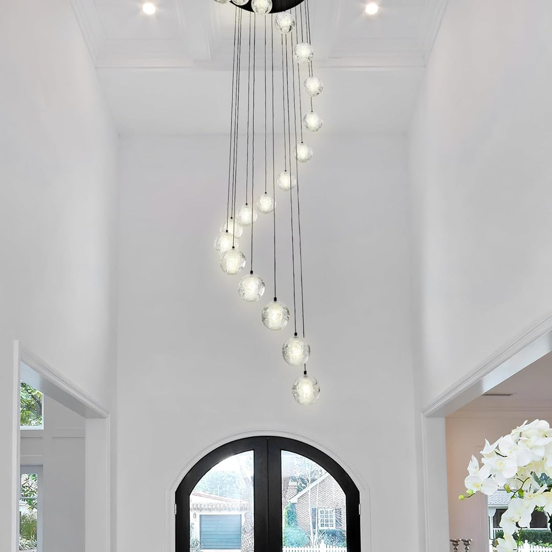 Nina Ball 14-Light High Ceiling Chandelier
