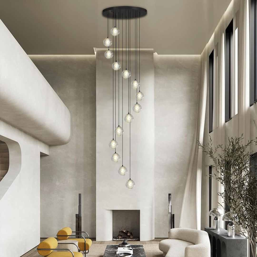 Nina Ball 14-Light High Ceiling Chandelier