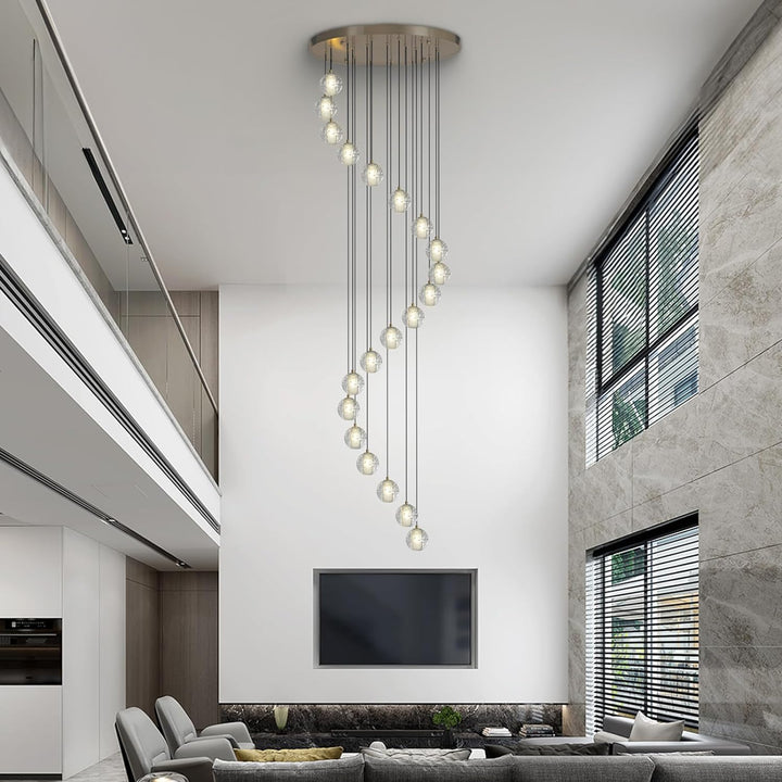 Nina Ball 14-Light High Ceiling Chandelier