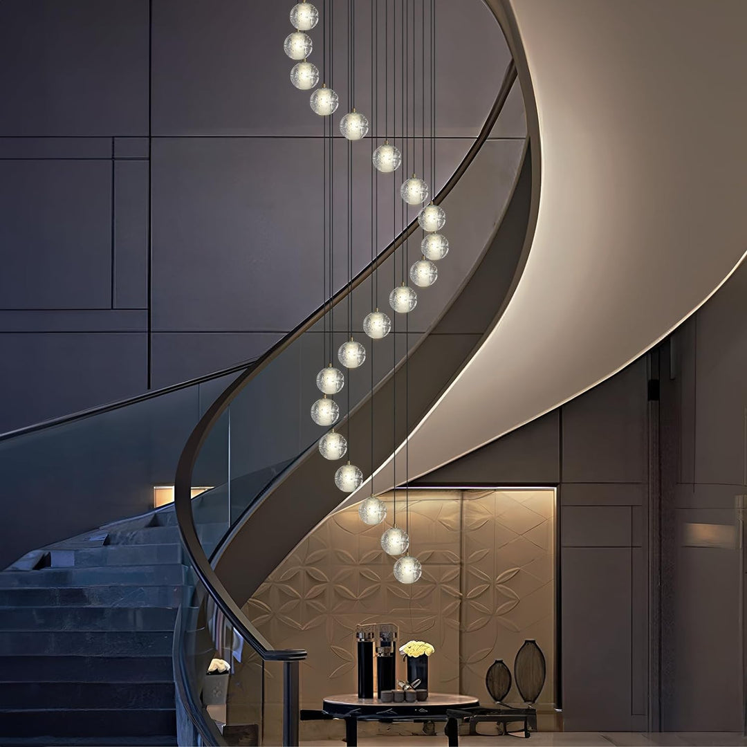 Nina Ball 14-Light High Ceiling Chandelier