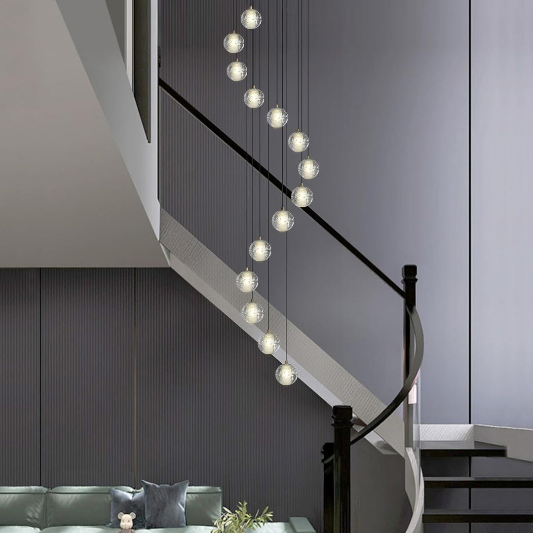 Nina Ball 14-Light High Ceiling Chandelier