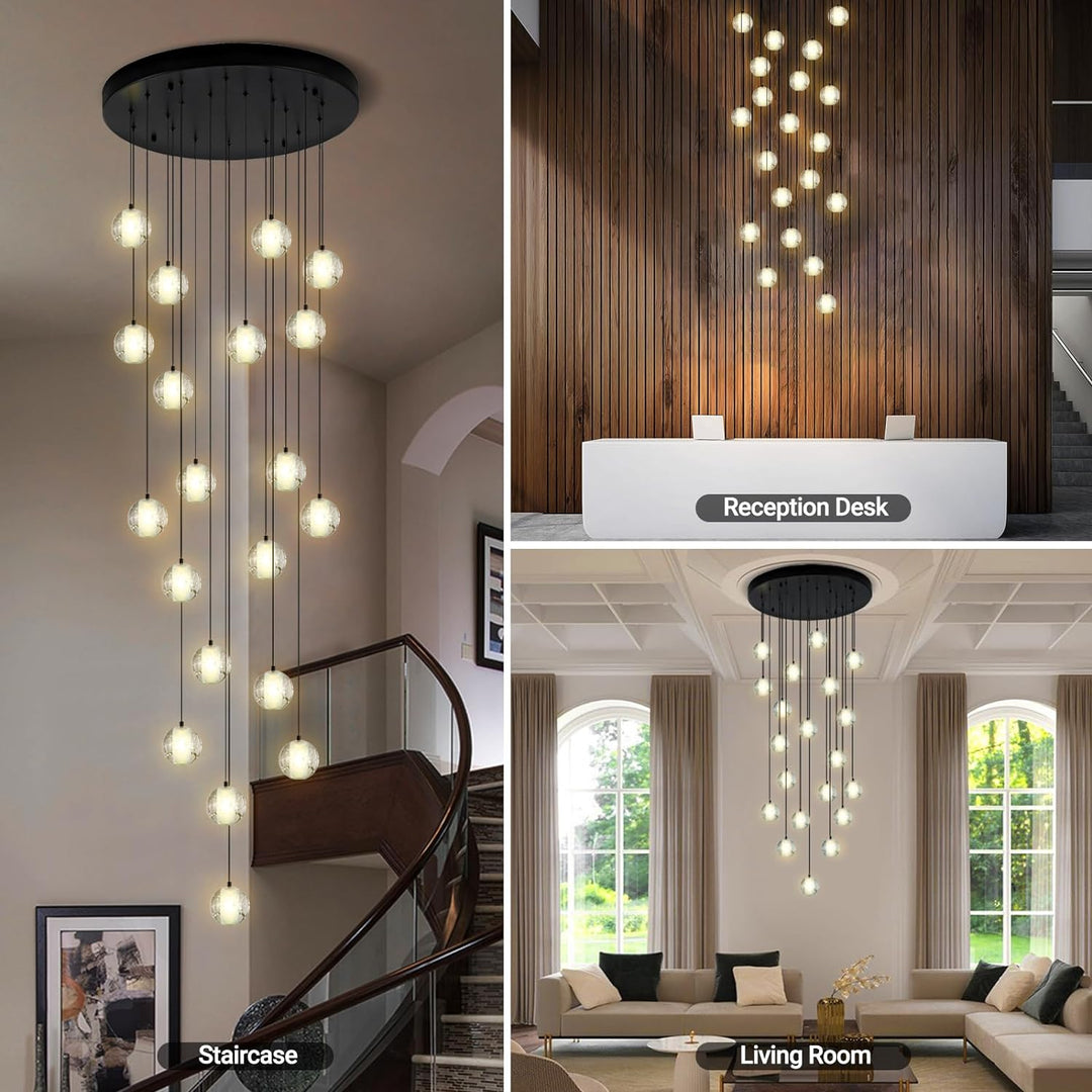 Nina Ball 14-Light High Ceiling Chandelier