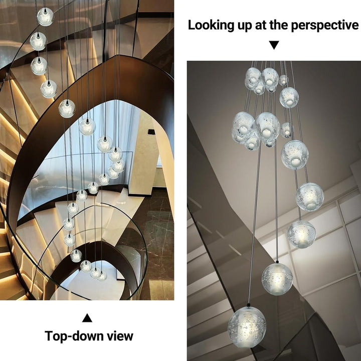 Nina Ball 14-Light High Ceiling Chandelier