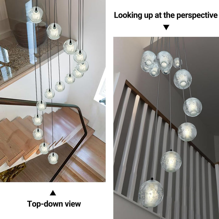 Nina Ball 14-Light High Ceiling Chandelier