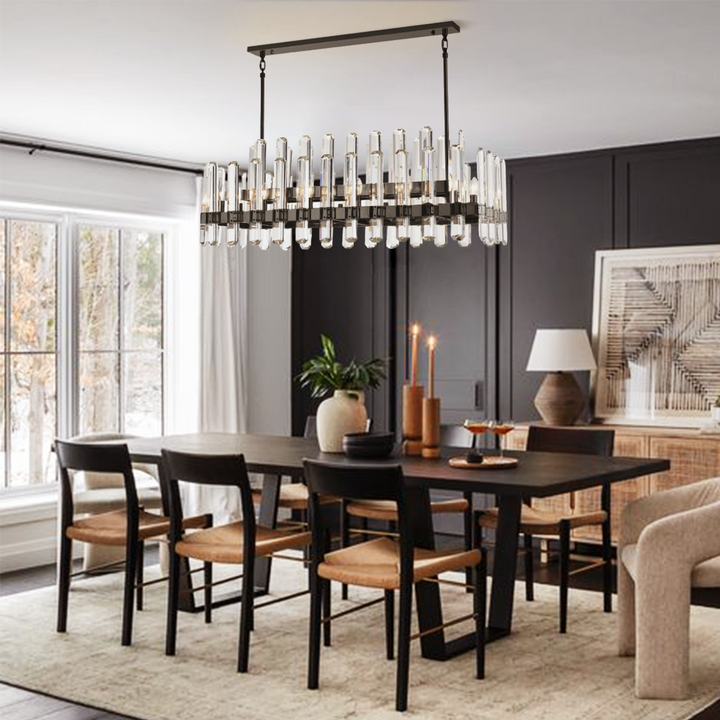 Abigail Crystal Linear Chandelier