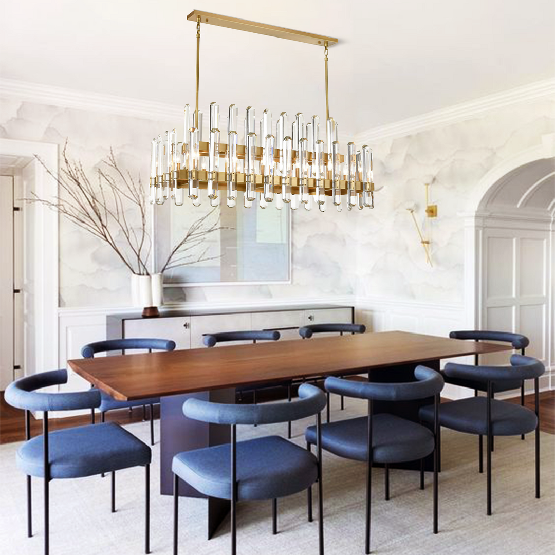 Abigail Crystal Linear Chandelier