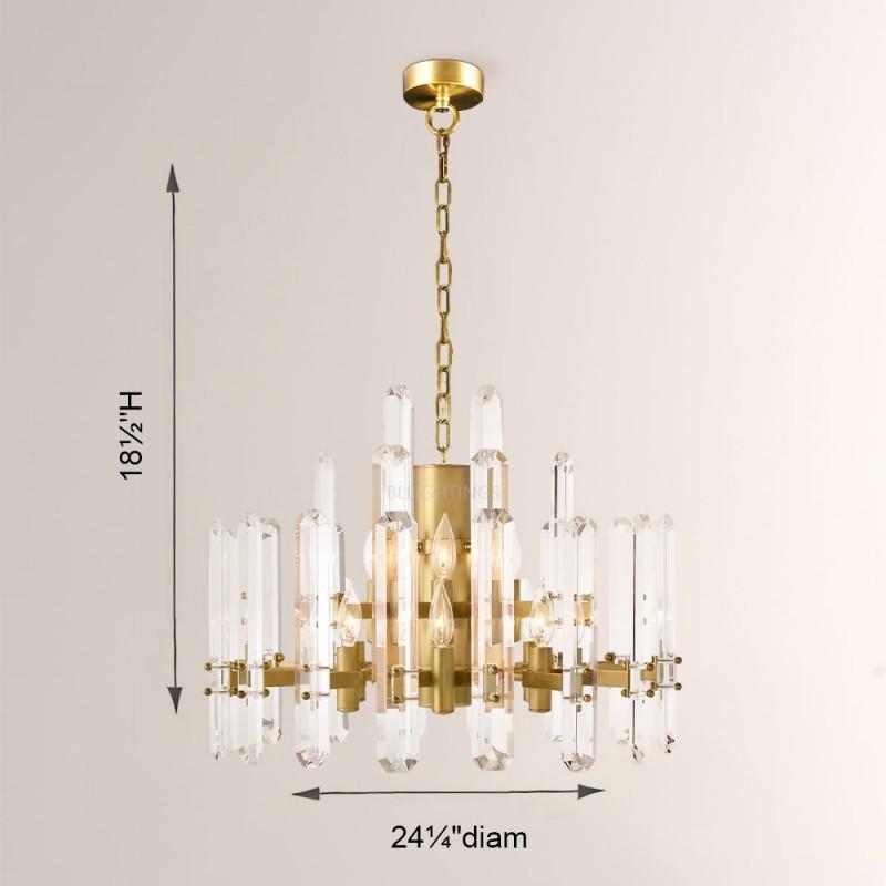 Abigail Prism Round Chandelier 24"