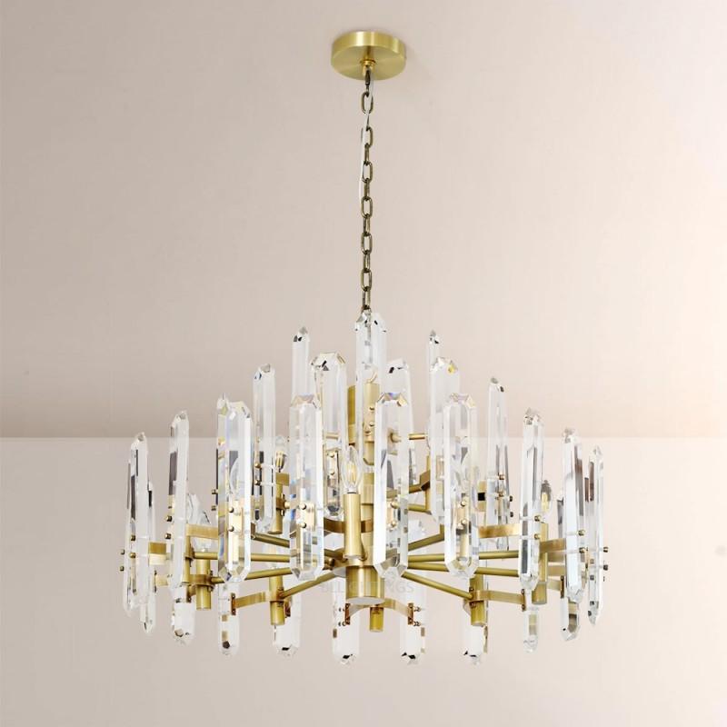 Abigail Prism Round Chandelier 36"