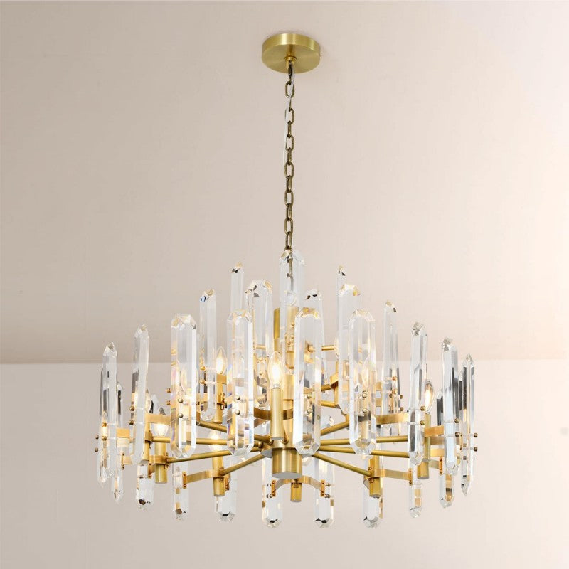 Abigail Prism Round Chandelier 36"