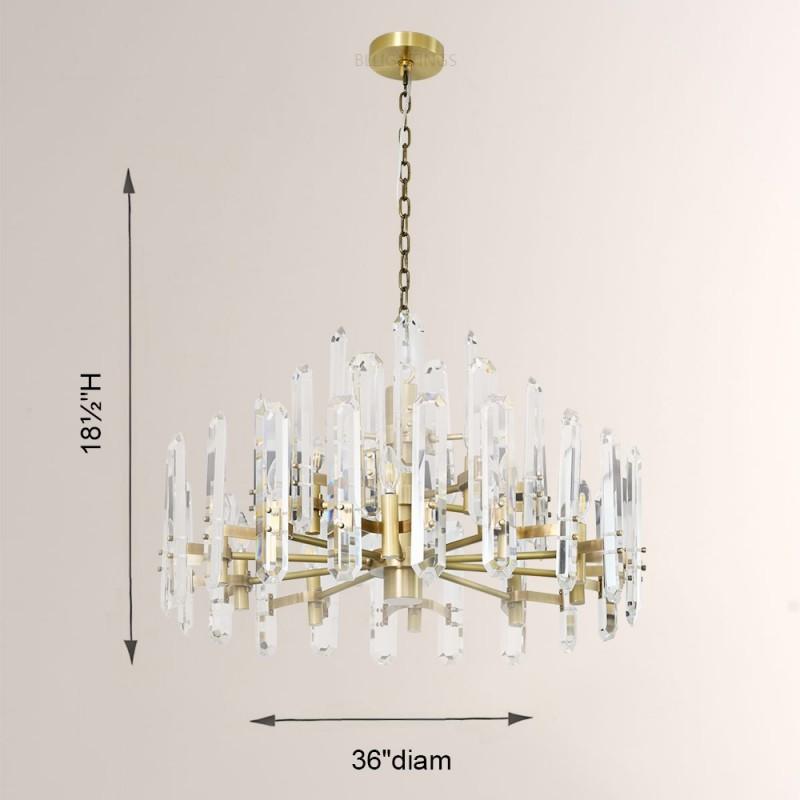 Abigail Prism Round Chandelier 36"