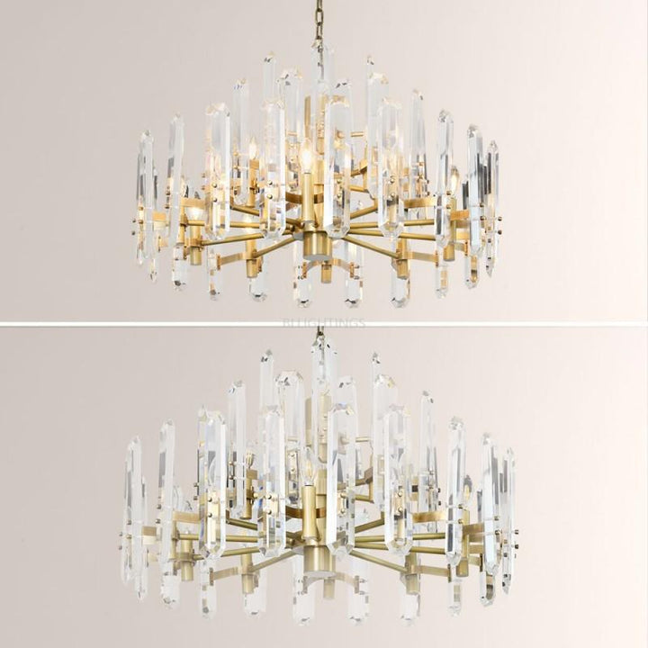 Abigail Prism Round Chandelier 36"