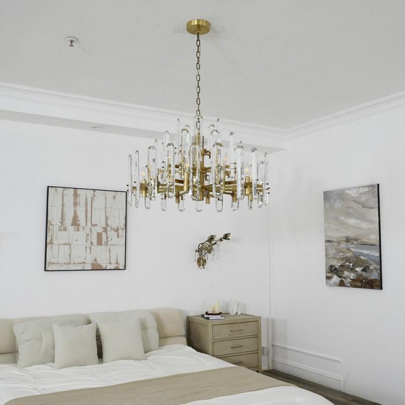 Abigail Prism Round Chandelier 36"