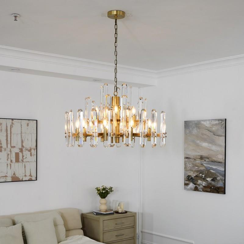 Abigail Prism Round Chandelier 36"