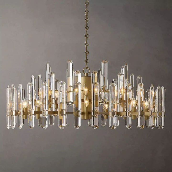 Abigail Prism Round Chandelier 48"