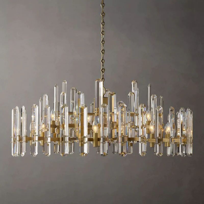 Abigail Prism Round Chandelier 48"