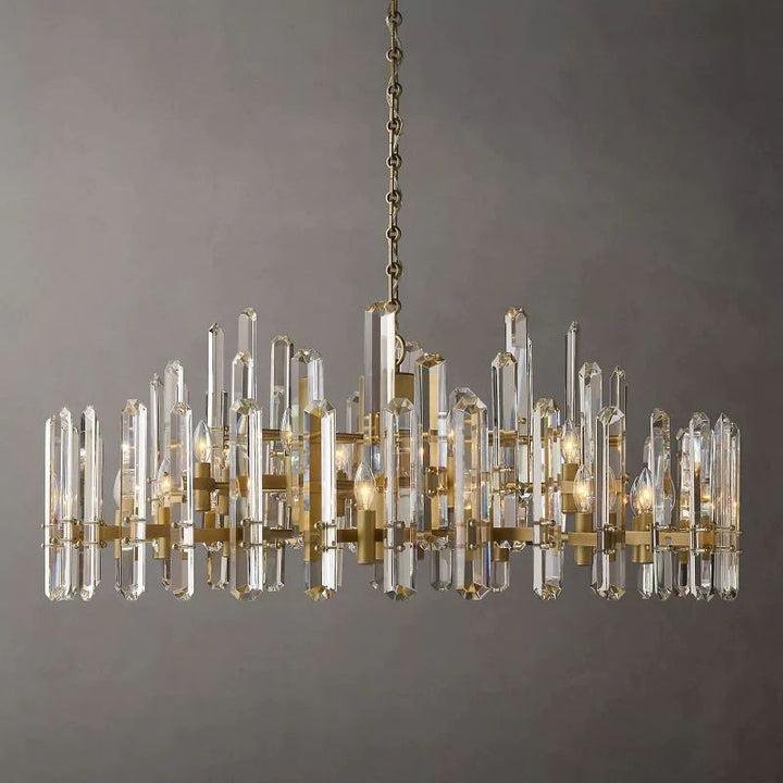 Abigail Prism Round Chandelier 48"