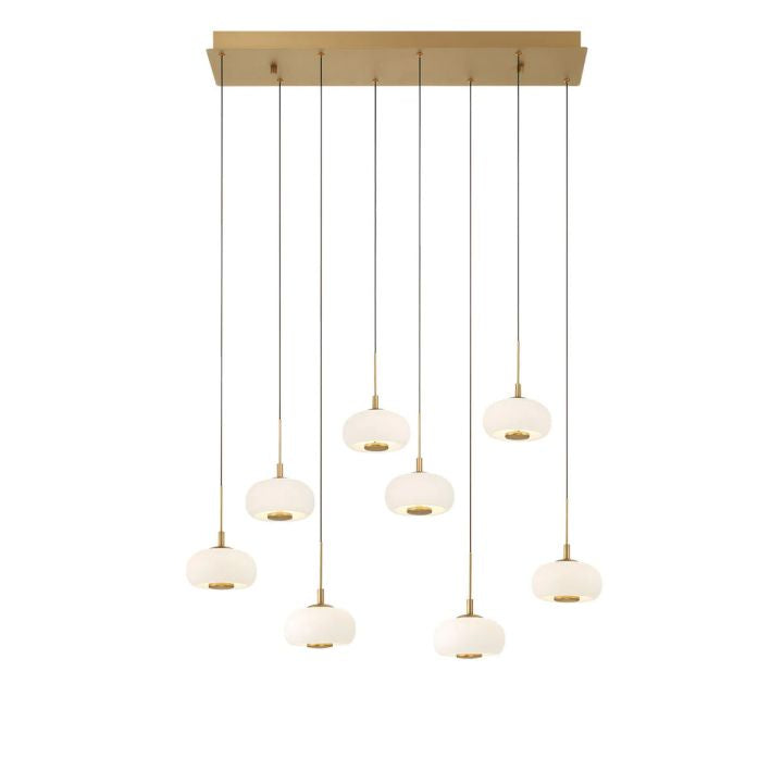 Adelly 8 Light Rectangular LED Chanderlier