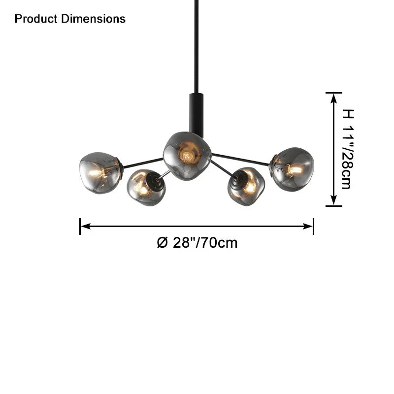 Afra Glass Chandelier