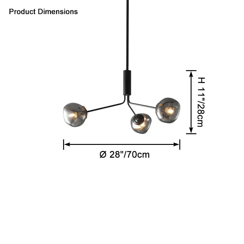 Afra Glass Chandelier