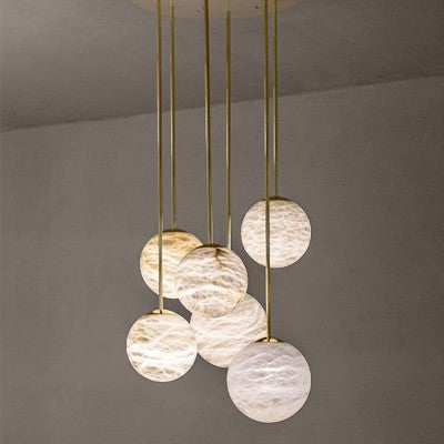 Alabaster Moon Chandelier