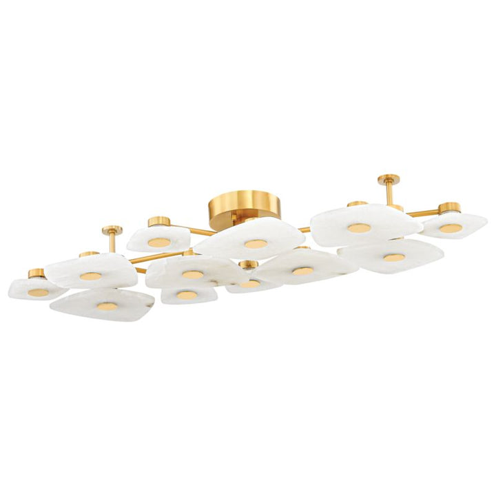 Alabaster 12 Lights Surface Ceiling Light