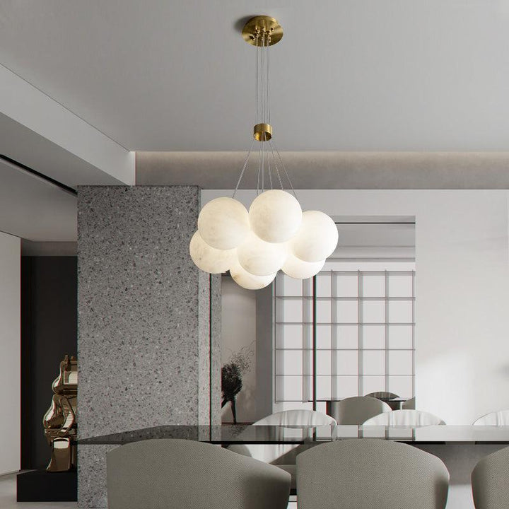 Alabaster Global Ceiling Chandelier