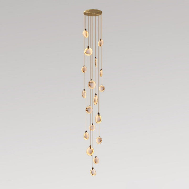Alabaster Long Staircase Pendant Light