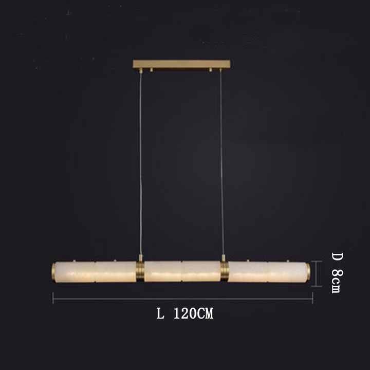 Alabaster Modern Art Linear Pendant