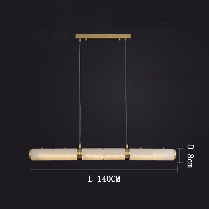 Alabaster Modern Art Linear Pendant